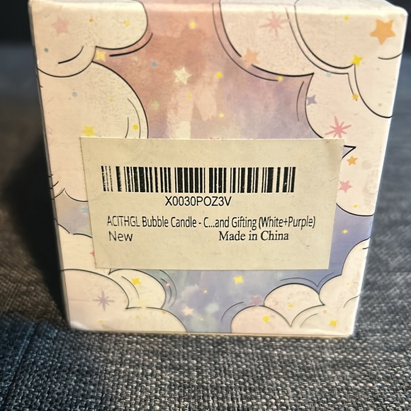 New! Set of 2 bubble candles - Picture 4 of 5